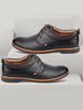 Men Black Formal Lace Up Oxford Shoes with TPR Welted Sole