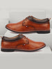 Men Camel Formal Lace Up Oxford Shoes with TPR Welted Sole