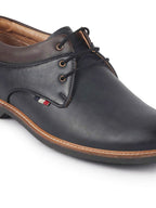 men navy blue formal lace up oxford shoes with tpr welted sole