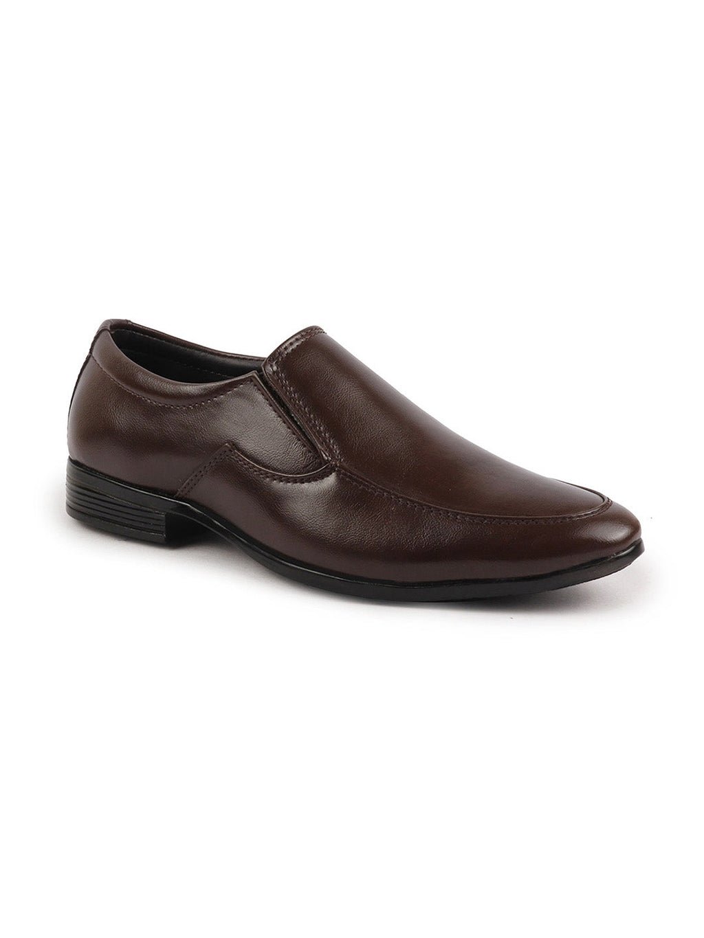 Shop Men Brown Formal Office Meeting Slip On Shoes Online.