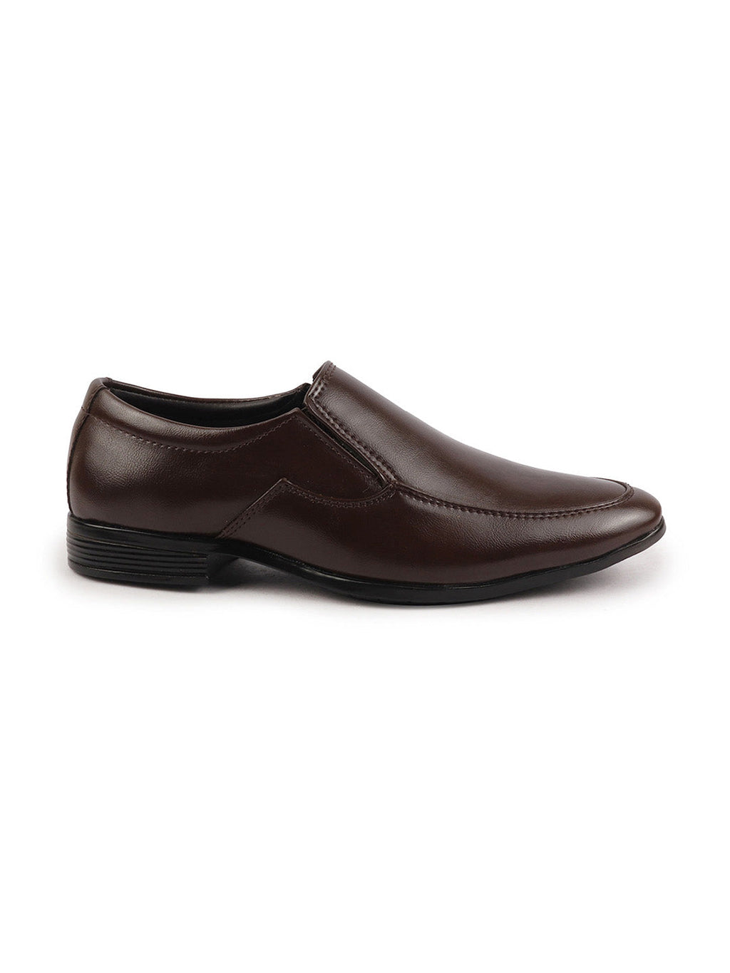 Shop Men Brown Formal Office Meeting Slip On Shoes Online.