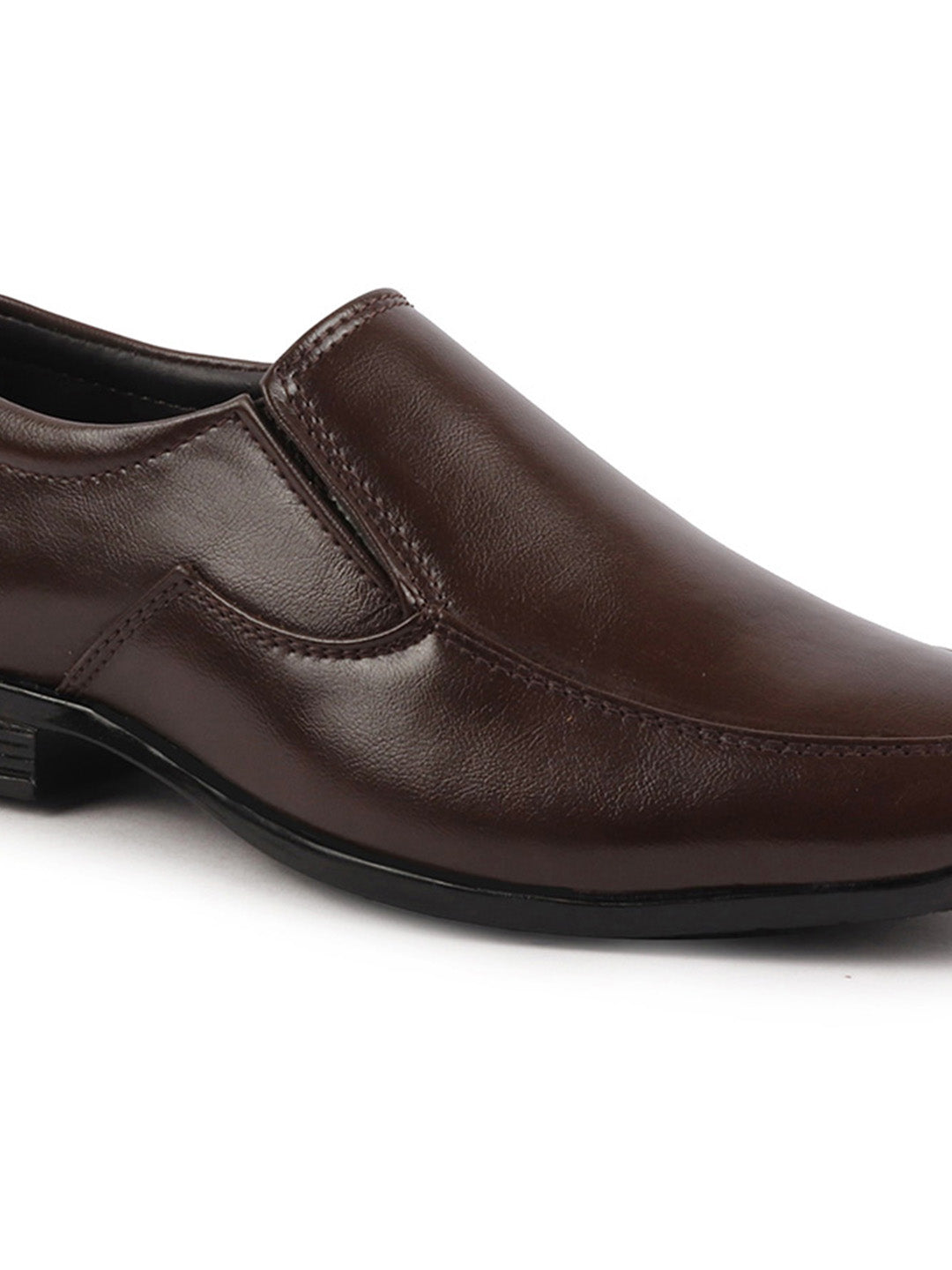 Shop Men Brown Formal Office Meeting Slip On Shoes Online.