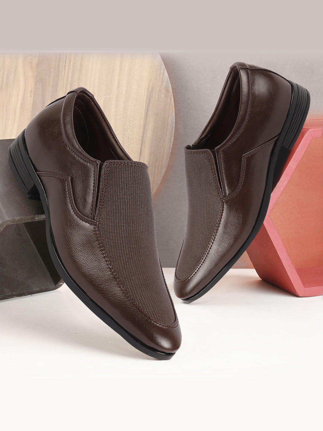 Buy Brown Formal Shoes for Office Meeting Fausto