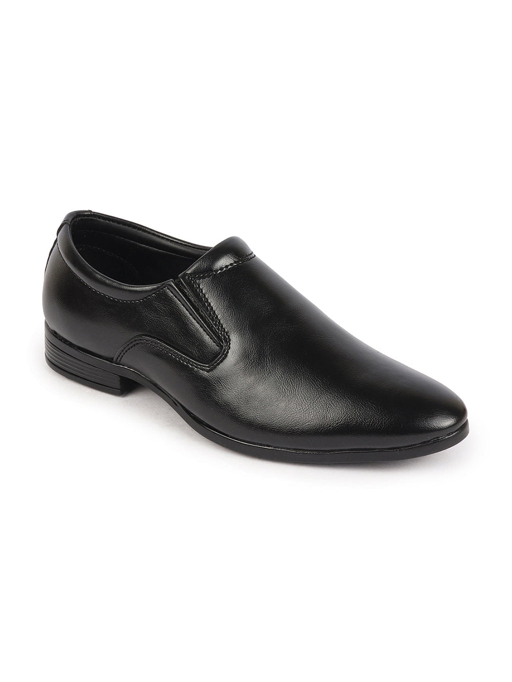 Shop Men Black Formal Office Meeting Slip On Shoes Online.