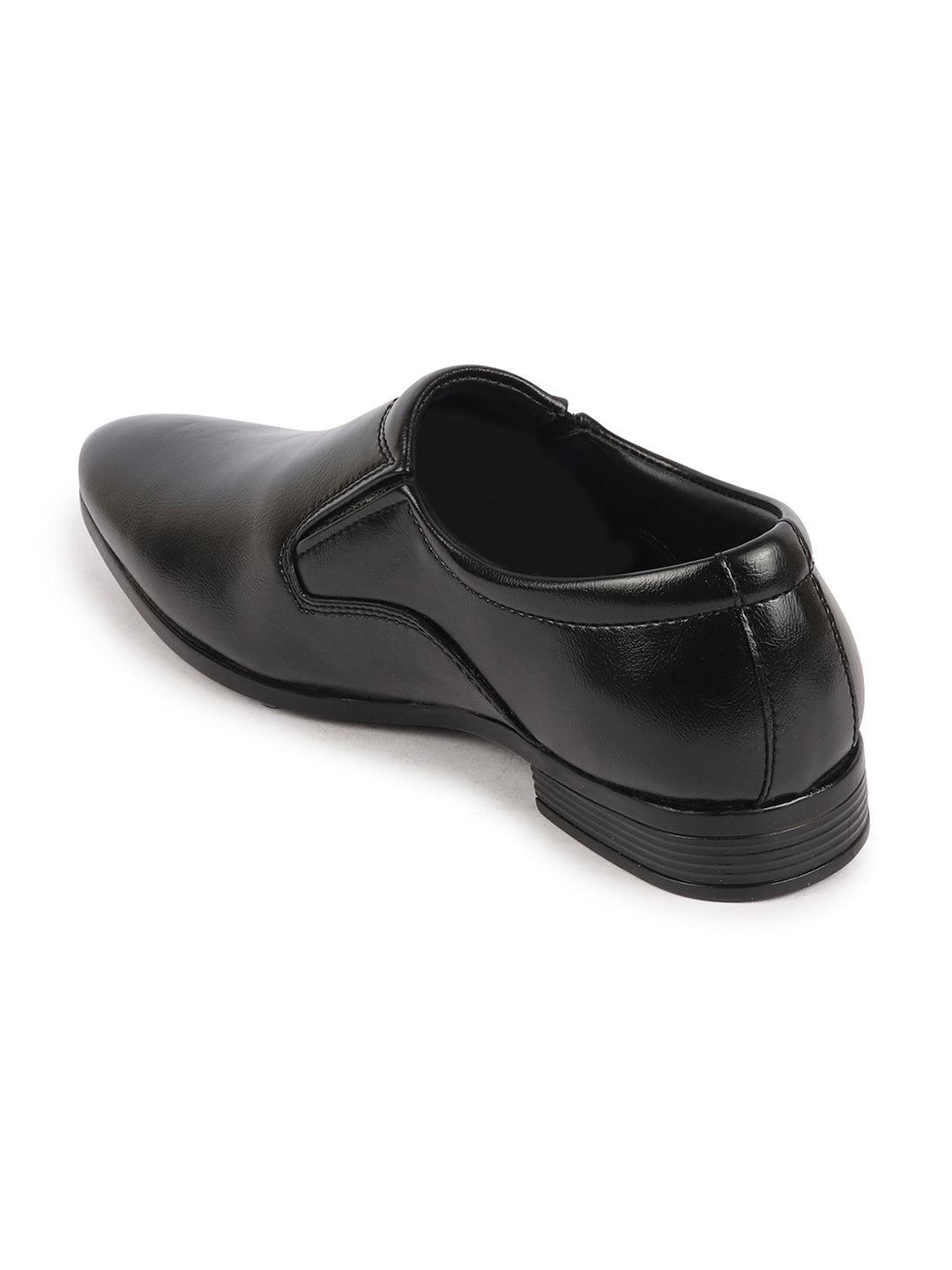Shop Men Black Formal Office Meeting Slip On Shoes Online.
