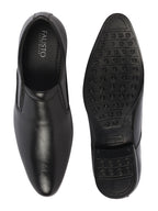 Shop Men Black Formal Office Meeting Slip On Shoes Online.