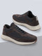 Shop Men Grey Suede Leather Lace Up Casual Sneaker Shoes Online.