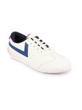 Men White Multy Lace-Up Classic Striped Sneakers Casual Shoes