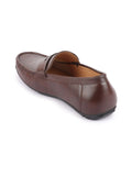 Men Brown Slip On Hand Stitched Driving Loafers Casual Shoes