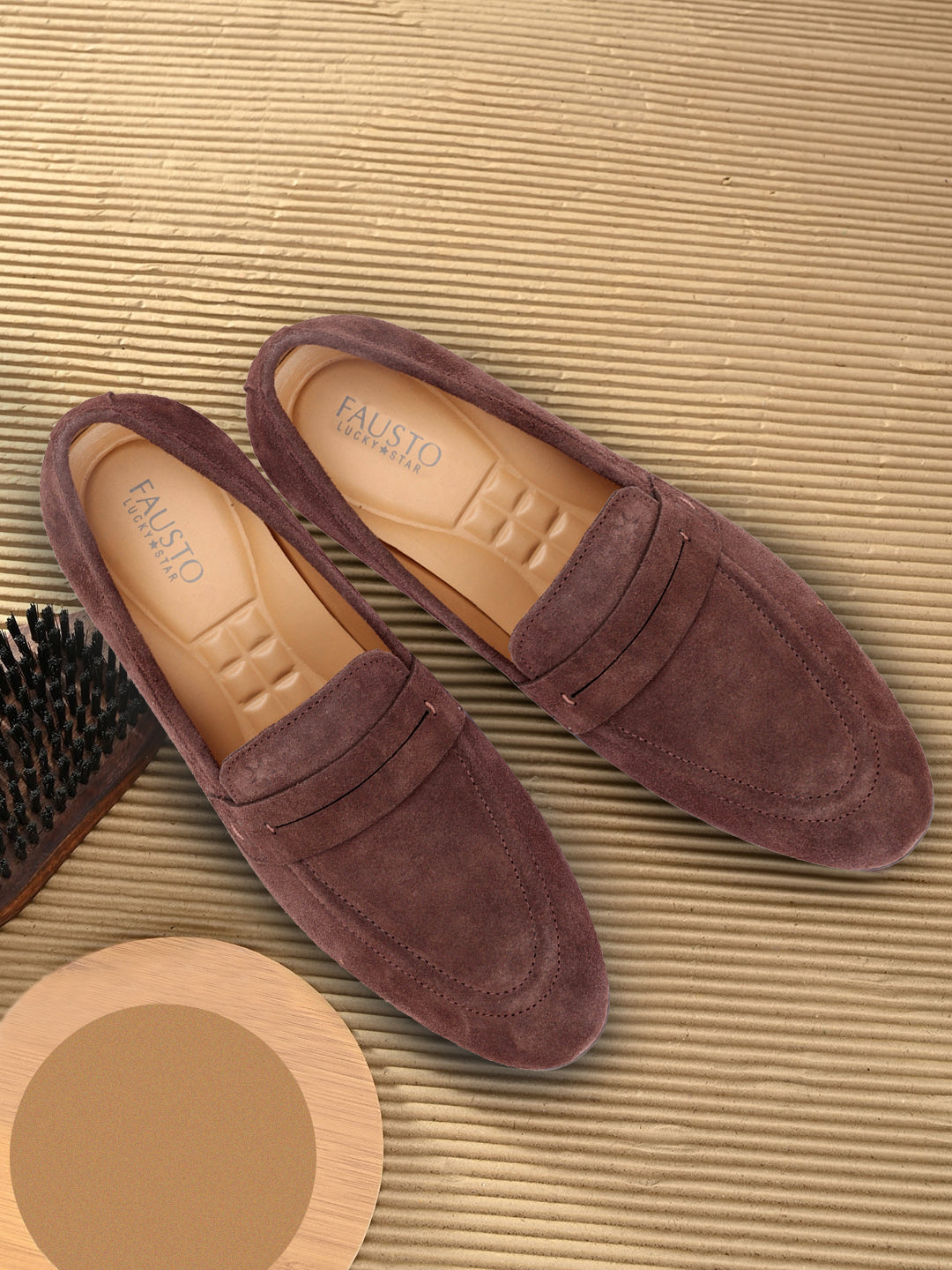 Loafers Carvela Cream Shoes Men Brown Suede Leather Outdoor Penny