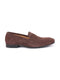 Men Brown Suede Leather Outdoor Penny Loafer Shoes