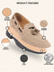 Men Cheeku Suede Leather Casual Tassel Loafer Shoes