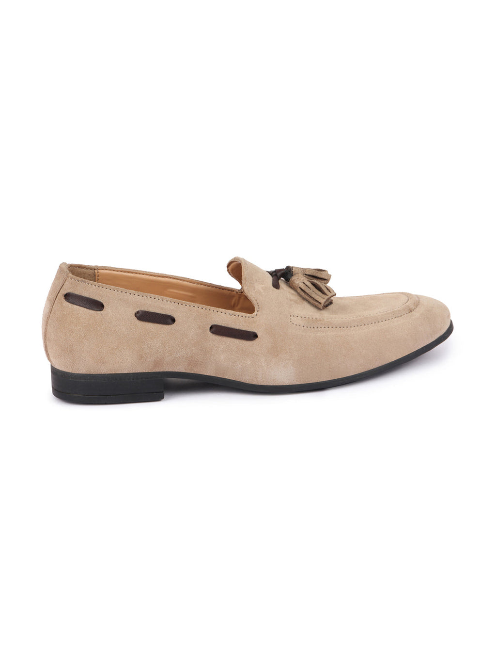 Shop Men Cheeku Suede Leather Casual Tassel Loafer Shoes Online.