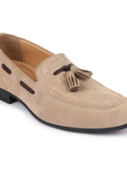 Shop Men Cheeku Suede Leather Casual Tassel Loafer Shoes Online.