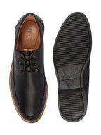 Shop Men Black Formal Lace-Up Derby Uniform Dress Shoes Online.