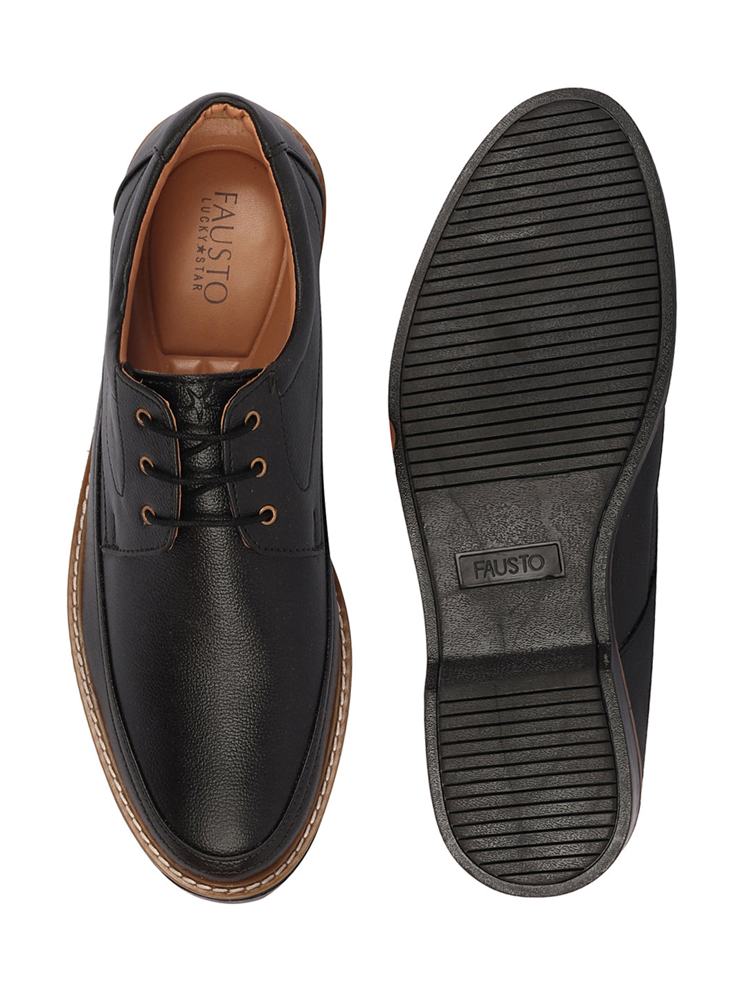 Shop Men Black Formal Lace-Up Derby Uniform Dress Shoes Online.