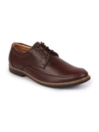 shop men brown formal lace-up derby uniform dress shoes online.