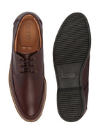 shop men brown formal lace-up derby uniform dress shoes online.