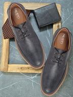 shop men navy blue formal lace-up derby uniform dress shoes online.