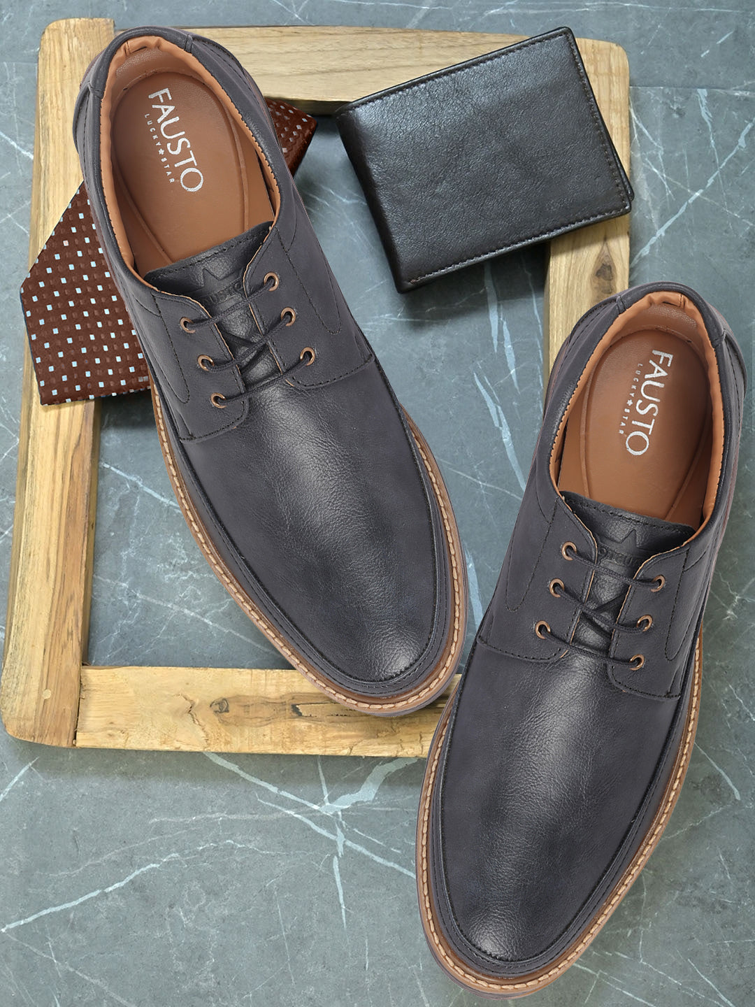 shop men navy blue formal lace-up derby uniform dress shoes online.