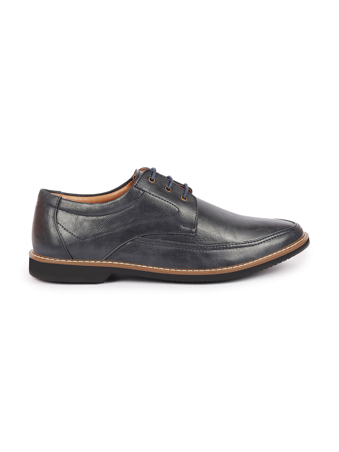 shop men navy blue formal lace-up derby uniform dress shoes online.