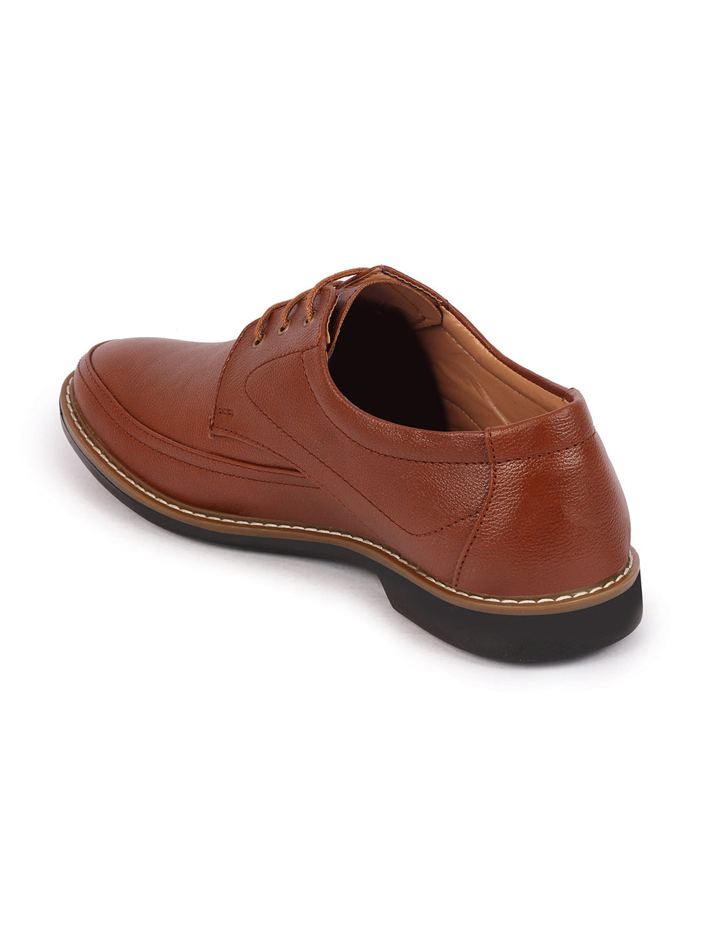 Shop Men Tan Formal Lace-Up Derby Uniform Dress Shoes Online.