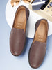 Men Brown Cap Toe Formal/Office Leather Prom Slip On Shoes