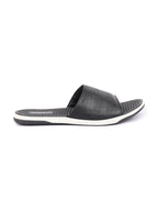 Shop Men Black Open Toe Ultra Light Flexible Slip-On Slippers Flip-Flops Online.
