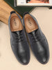Men Black Cap Toe Formal/Office Lace Up Dress Shoes