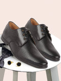 Men Black Pattern Design Formal/Office Lace Up Shoes