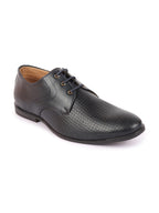 Shop Men Navy Blue Pattern Design Formal/Office Lace Up Shoes Online.