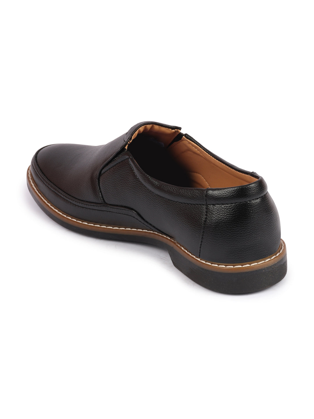 Shop Men Black Formal Superior Comfort Slip On Shoes Online.