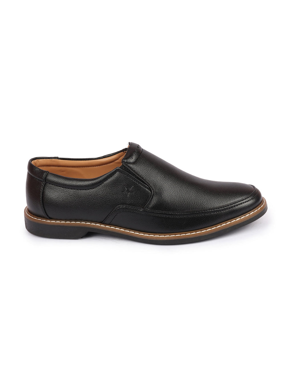 Shop Men Black Formal Superior Comfort Slip On Shoes Online.