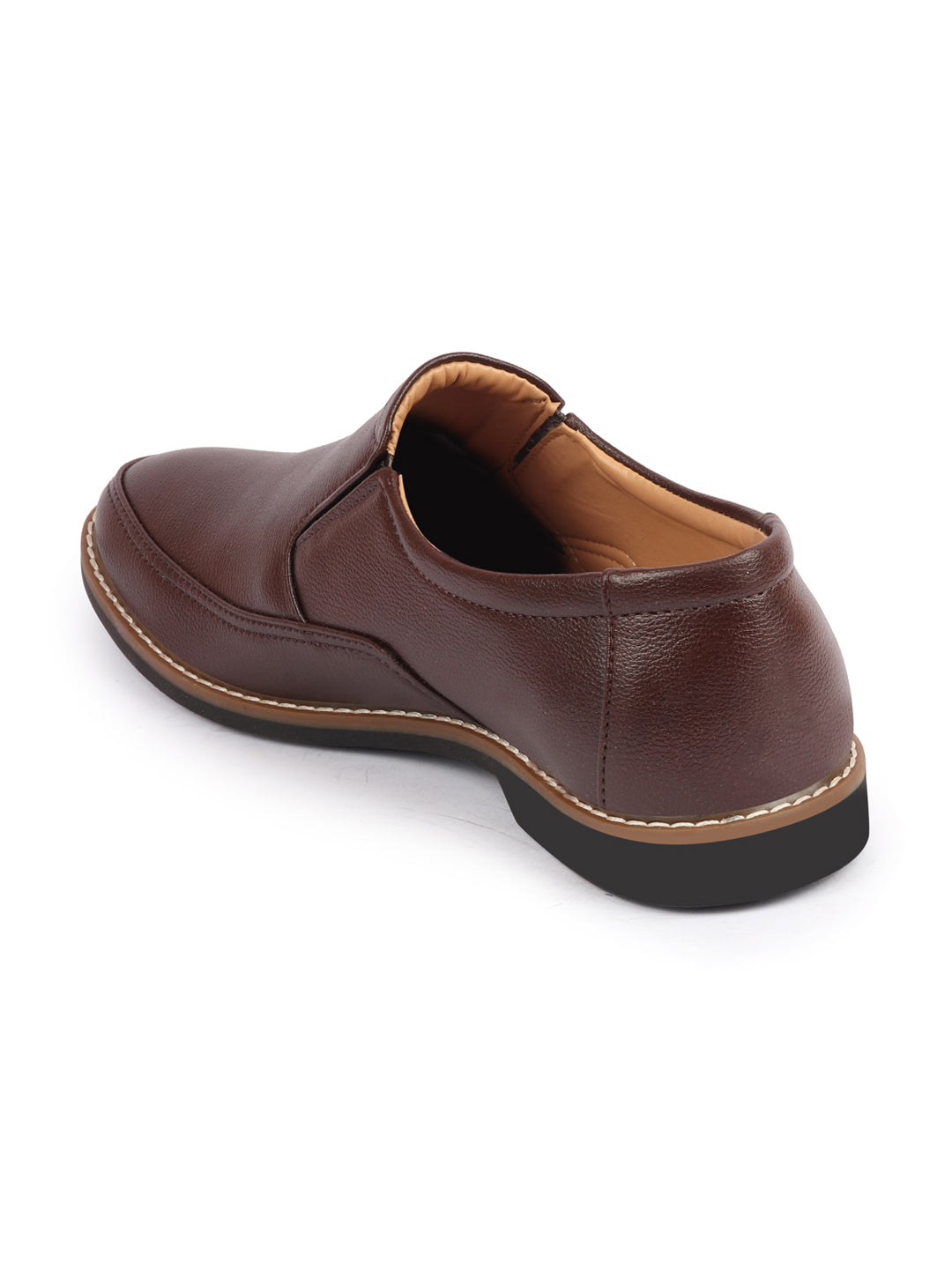 Shop Men Brown Formal Superior Comfort Slip On Shoes Online.