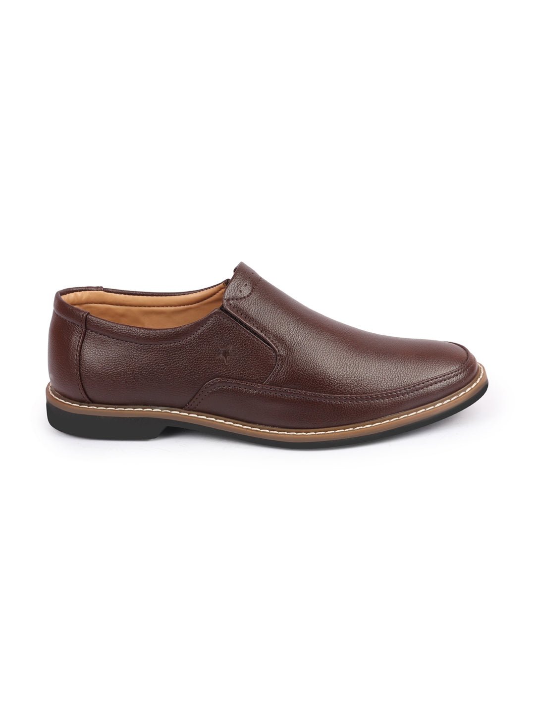 Shop Men Brown Formal Superior Comfort Slip On Shoes Online.