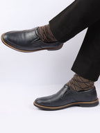 Shop Men Navy Blue Formal Superior Comfort Slip On Shoes Online.