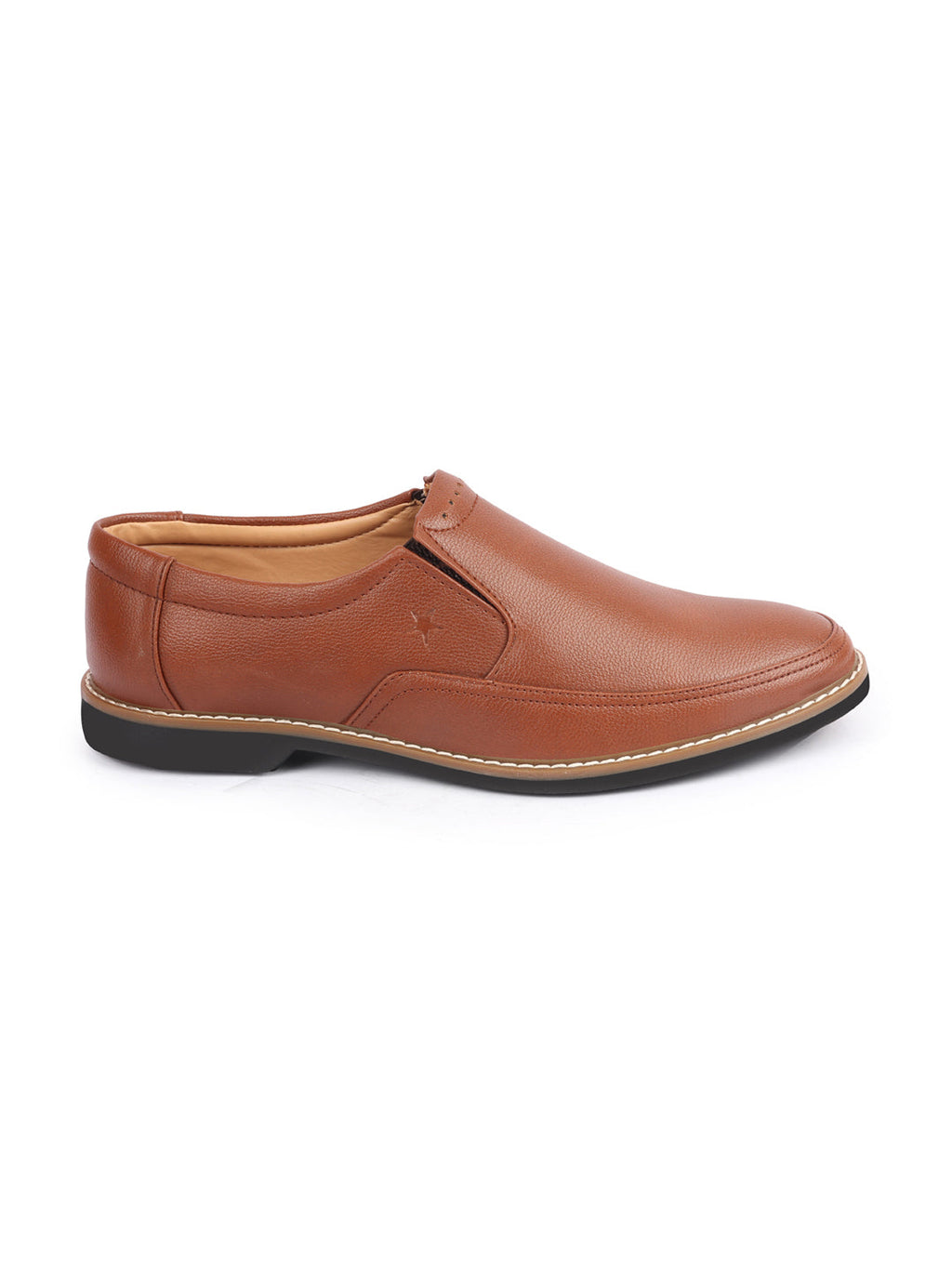 Shop Men Tan Formal Superior Comfort Slip On Shoes Online.