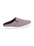 Shop Men Grey Casual Back Open Canvas Stylish Slip On Shoes Online.