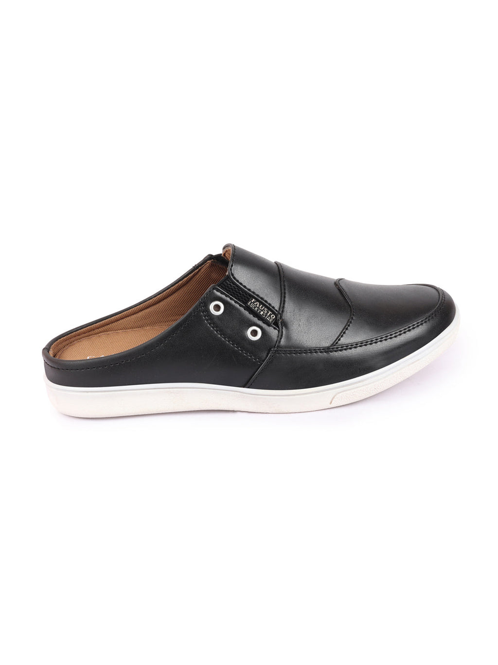 Shop Men Grey Casual Back Open Classic Slip On Shoes Online.