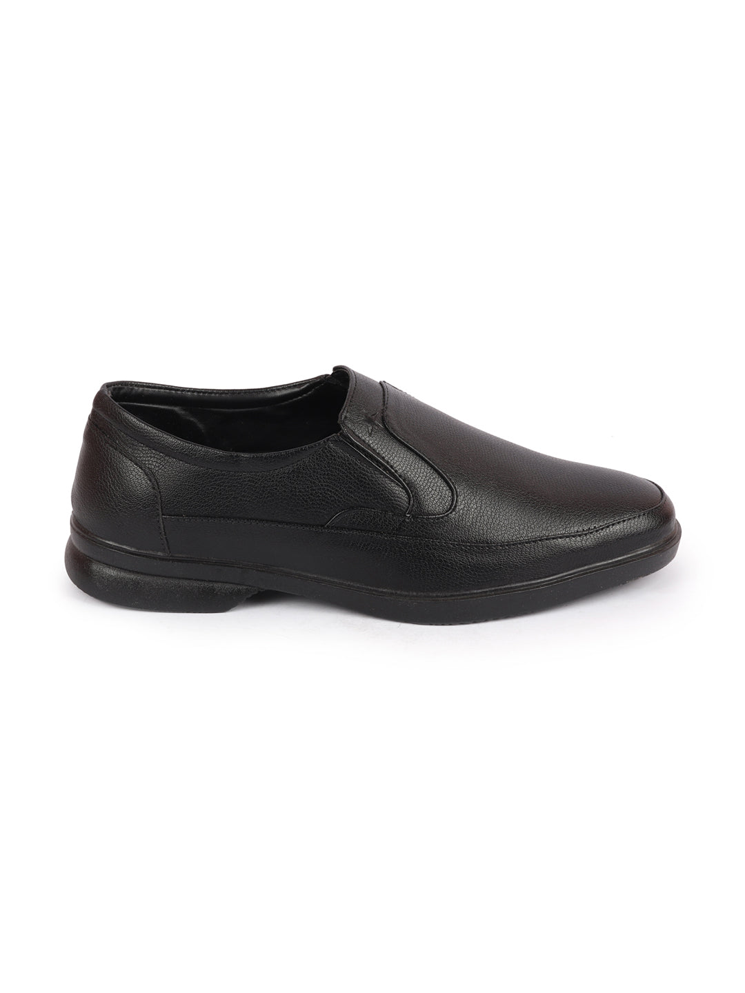 Shop Men Black Formal Office Meetings All Day Long Outdoor Slip On Shoes Online.
