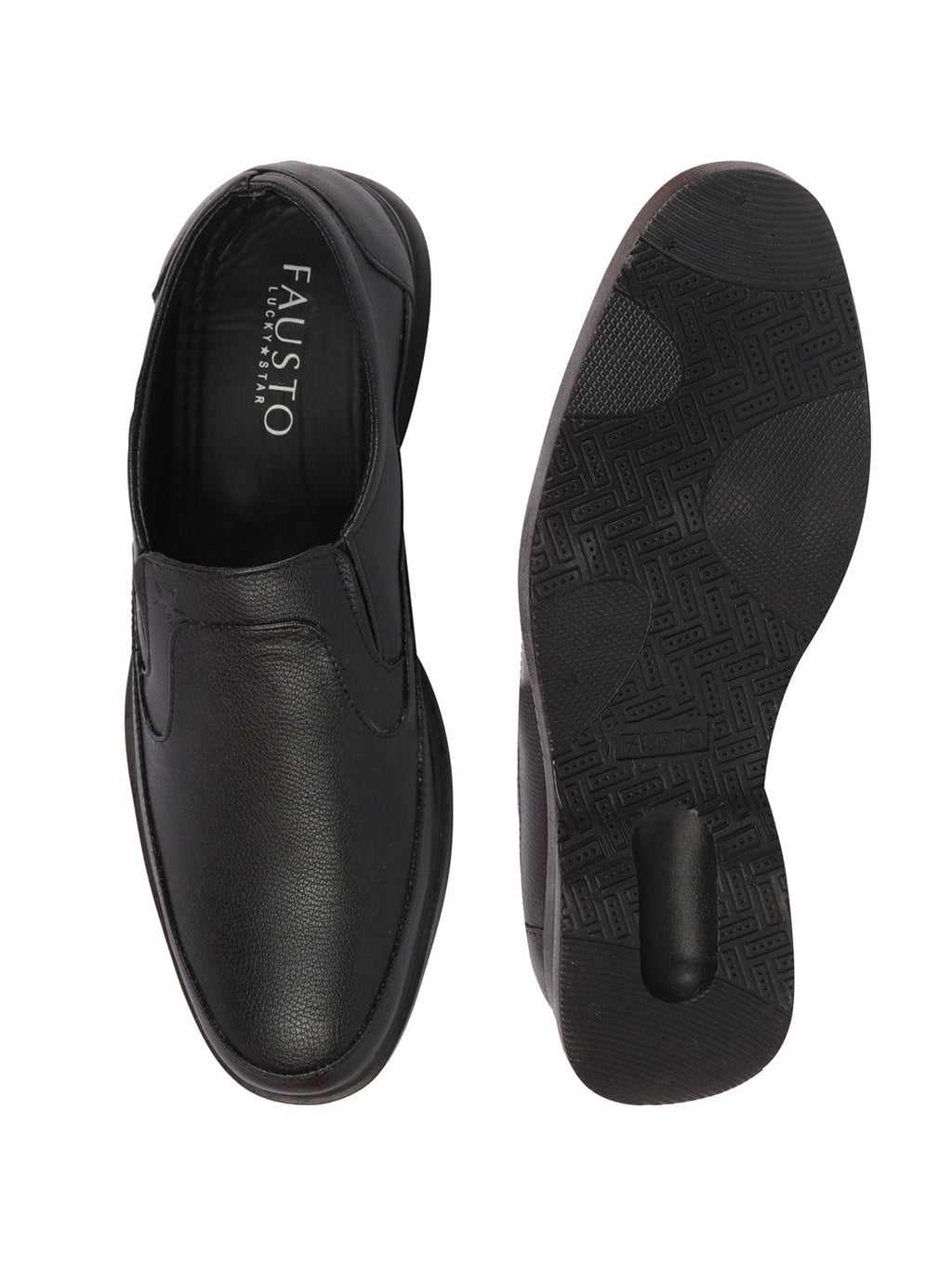 Shop Men Black Formal Office Meetings All Day Long Outdoor Slip On Shoes Online.