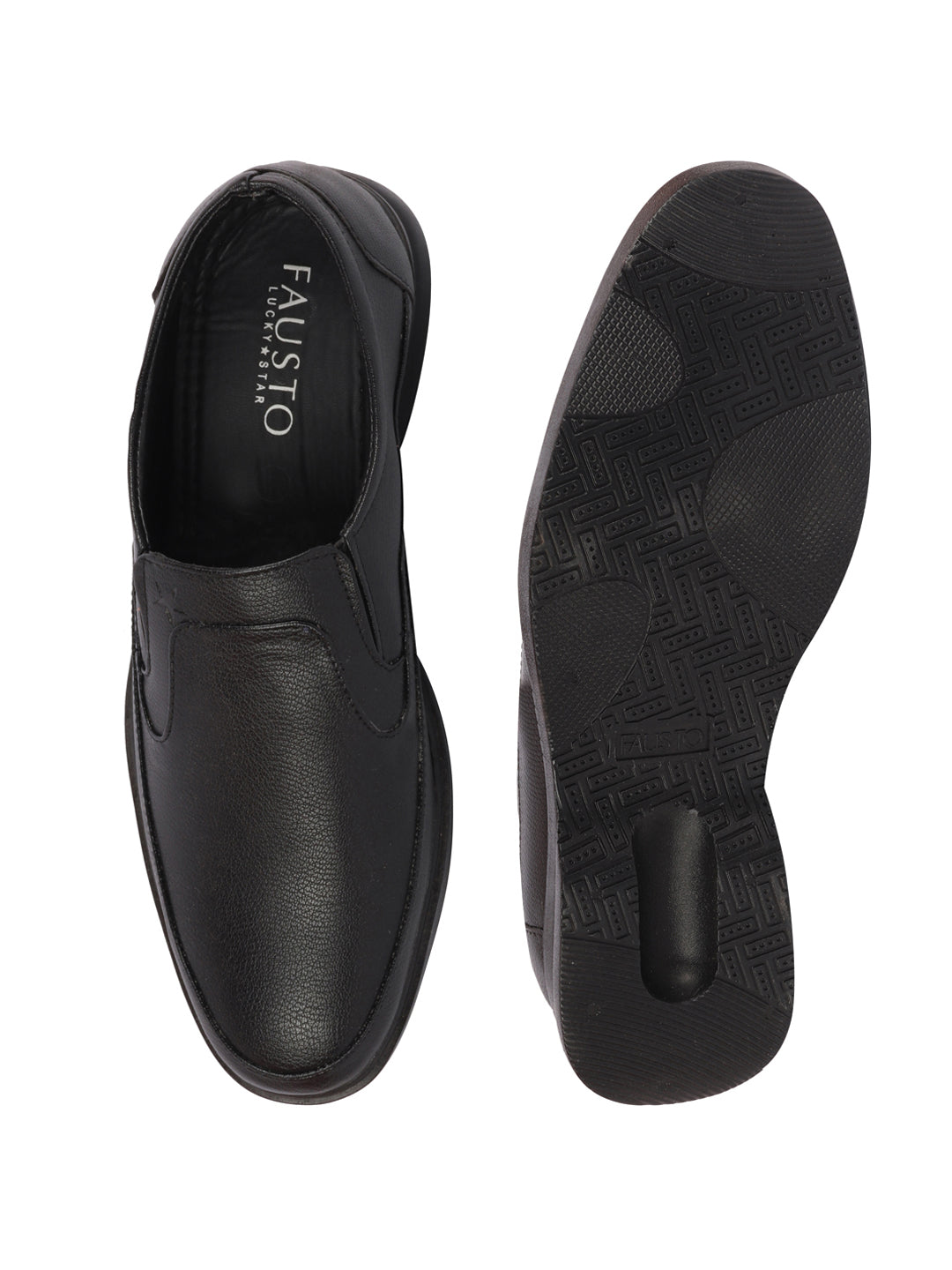 Shop Men Black Formal Office Meetings All Day Long Outdoor Slip On Shoes Online.