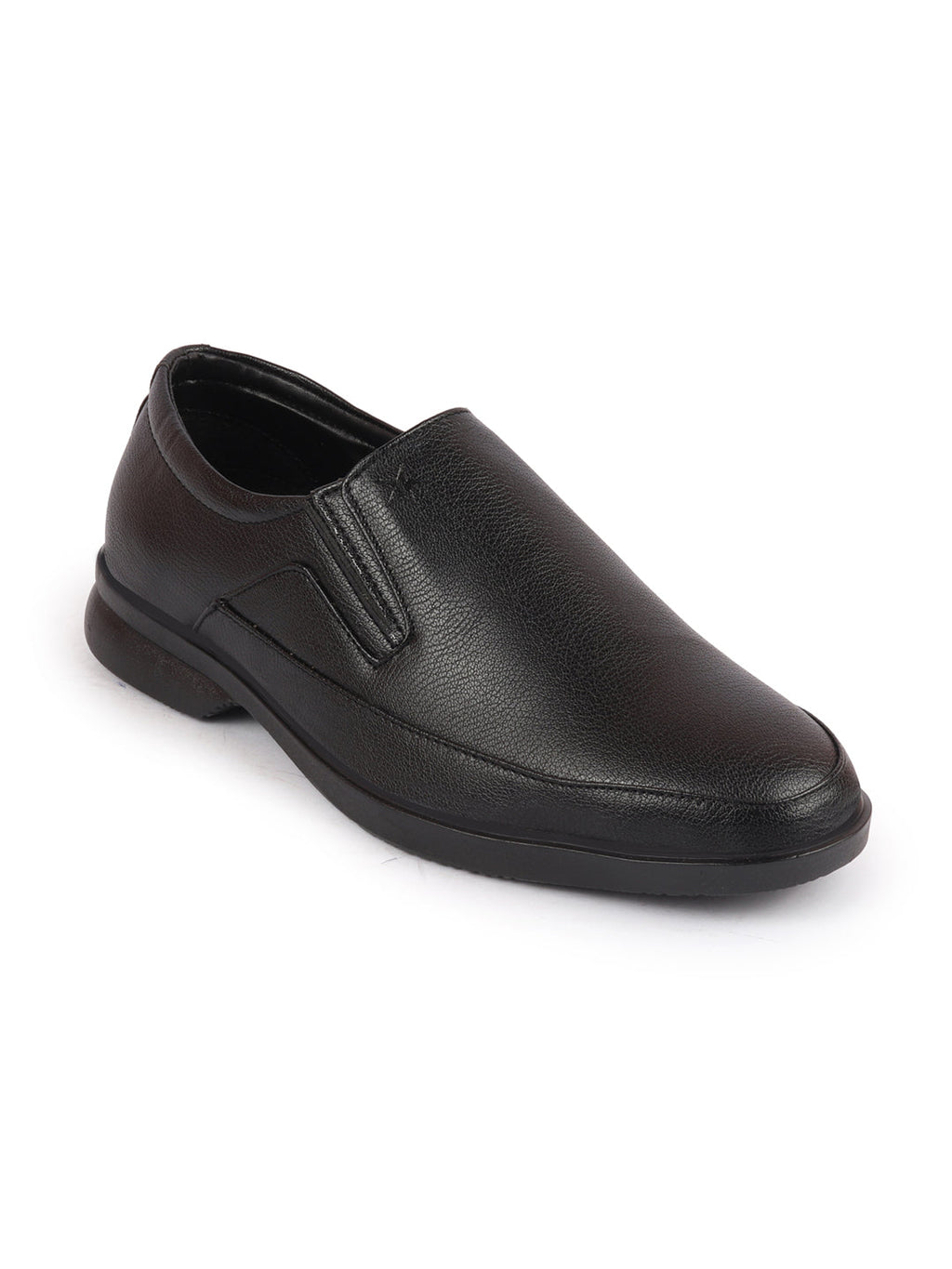Shop Men Black Formal Outdoor Office Slip On Shoes Online.