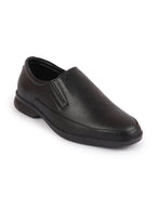 Shop Men Black Formal Outdoor Office Slip On Shoes Online.