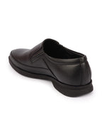 Shop Men Black Formal Outdoor Office Slip On Shoes Online.