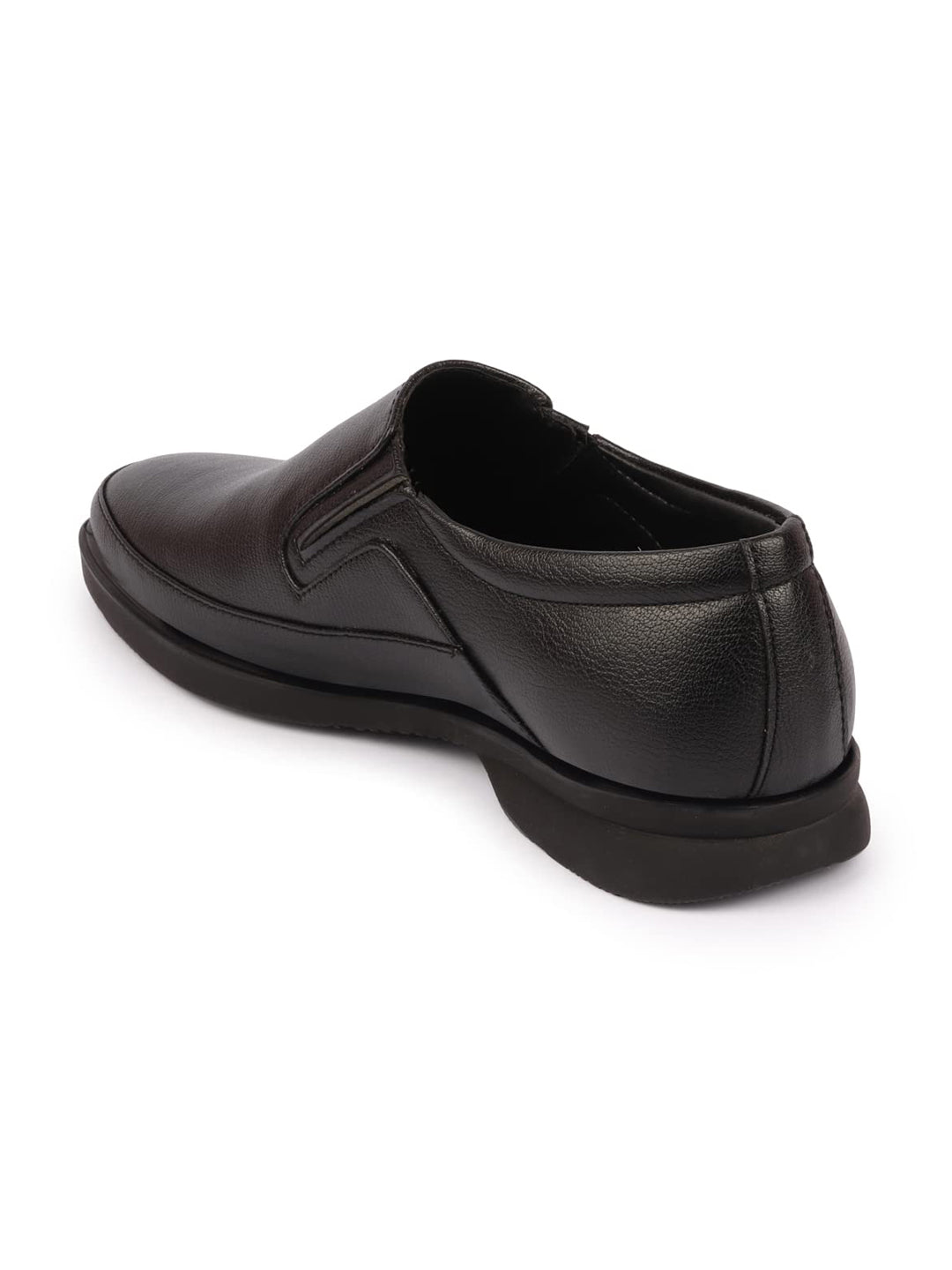 Shop Men Black Formal Outdoor Office Slip On Shoes Online.