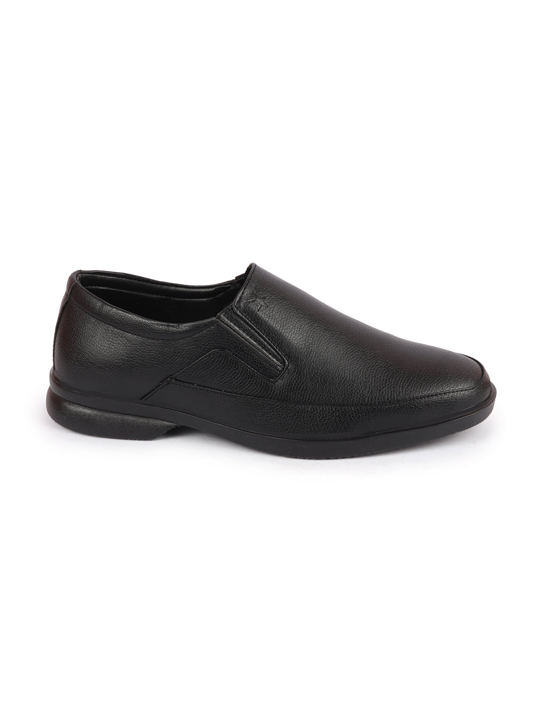 Shop Men Black Formal Outdoor Office Slip On Shoes Online.
