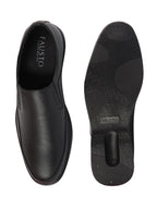 Shop Men Black Formal Outdoor Office Slip On Shoes Online.