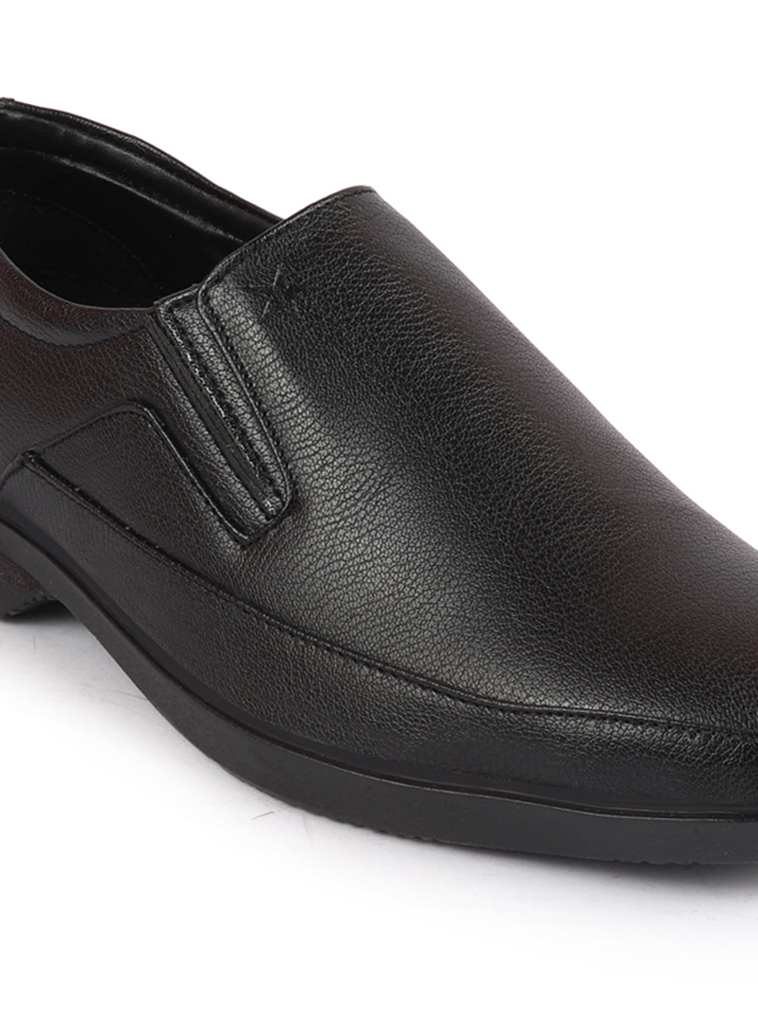 Shop Men Black Formal Outdoor Office Slip On Shoes Online.