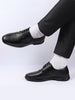 Men Black Formal Side Strip Design Lace Up Shoes
